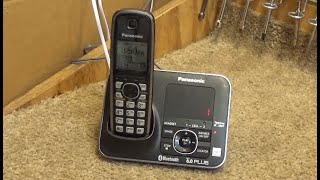 Panasonic KXTG7621 DECT 6 Plus Cordless Phone  Initial Checkout [upl. by Valentijn]