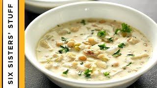 The CREAMIEST White Chicken Chili [upl. by Ennire]