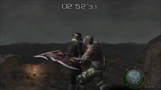 Resident Evil 4 pro mode fastest way to kill krauser Knife only [upl. by Lesab]