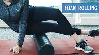 IT Band Stretches  Foam Rolling [upl. by Aivatan]