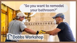 Bathroom Remodeling Tips  Start to Finish [upl. by Aleel]