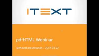 pdfHTML converting HTML to PDF with iText 7 [upl. by Malina341]