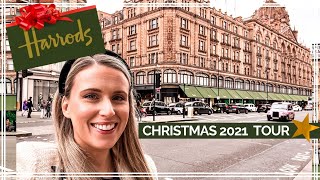 HARRODS AT CHRISTMAS  Food amp Decoration Tour  Vlogmas 2021 Week One [upl. by Ahsiet]