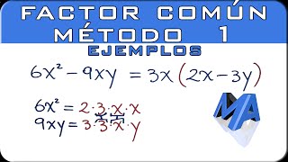 Factor comun metodo 1  Ejemplos [upl. by Cull]