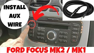 How to install AUX wire in Ford Focus MK2 [upl. by Hermon]