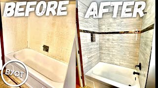 DIY Shower Remodel  START To FINISH Part 1 of 2 [upl. by Carthy]