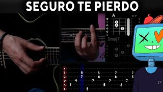 Seguro Te Pierdo  KID FLEX GUITARRA Tutorial  Acordes [upl. by Eberly]