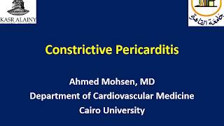 Constrictive pericarditis [upl. by Arhoz]