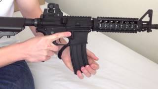 Airsoft Colt M4 CQB Review Test Fire [upl. by Hgeilyak]