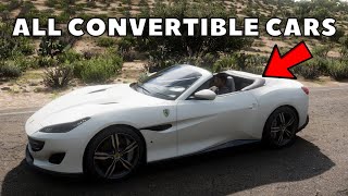 ALL Convertible Cars In Forza Horizon 5 [upl. by Ellenoj]