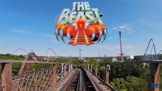 The Beast Roller Coaster POV  4K Cinematic Series Kings Island [upl. by Nickolai]