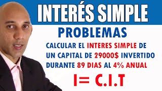 INTERÉS SIMPLE  Problemas calcular el interés [upl. by Jennifer]