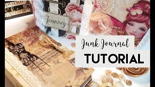 Making a Junk Journal  Beginners Tutorial [upl. by Nialb841]