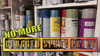 Fix Clogged Spray Paint Cans [upl. by Leona]