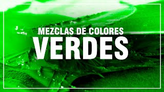 CÓMO HACER EL COLOR VERDE ✅ Mezclas de Colores Fácil 🎨 [upl. by Enilarac188]