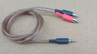 Make AUX to RCA Cable DIY [upl. by Dorette]