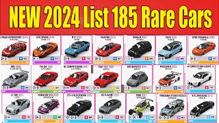 NEW 2024 List 185 Rare Cars in Forza Horizon 5 [upl. by Narcis]