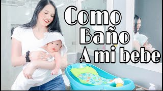 COMO BAÑO A MI BEBE DE 2 MESES [upl. by Aillimac]