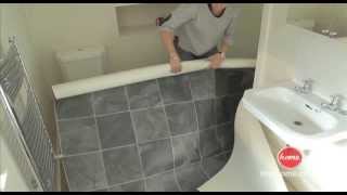 DIY How to lay vinyl or lino flooring [upl. by Wiese]