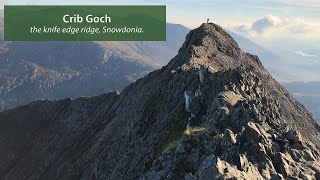 Crib Goch Ridge Scramble HD Full Ridge  Knife Edge  Pinnacles POV Footage [upl. by Nelyahs]