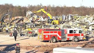 Mayfield Kentucky Tornado Recovery Process Continues  12142021 [upl. by Acirretal]