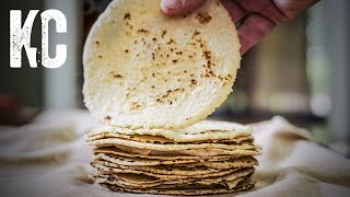 HOW TO MAKE CORN TORTILLAS FROM SCRATCH [upl. by Dupre]