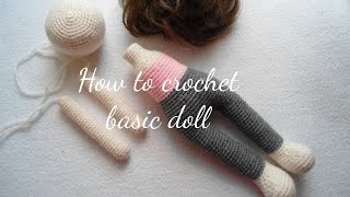 HOW TO CROCHET BASIC DOLL [upl. by Bordiuk]