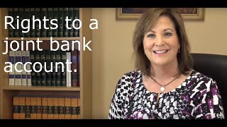 The rights to a joint bank account [upl. by Terrena]