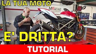 ALLINEAMENTO MOTO come controllarlo [upl. by Fishman279]