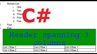 C Tutorial 45 iTextSharp  Add table into existing PDF using iTextSharp [upl. by Annadal]