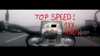 Mondial Flat Track 125i E5  TOP SPEED RUN [upl. by Hoang]