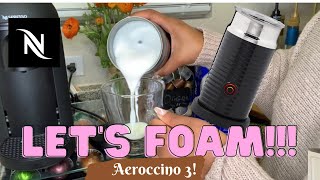 How To Foam Milk With Aeroccino 3 Make Coffee With Foam Tips amp Tricks  Easy Foamed Latte Recipe [upl. by Licko]