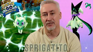 SHINY Sprigatito Community Day  Pokémon GO [upl. by Issim]