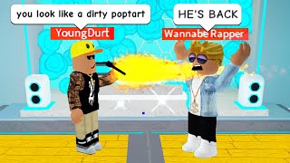 RAP BATTLING as a ROBLOX RAP GOD [upl. by Areikahs935]