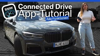 BMW ConnectedDrive App Features  TutorialHowToErklärung [upl. by Aicetel966]