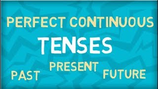 Perfect Continuous Tenses  Present  Past  Future  Learn all Tenses [upl. by Esilahc446]