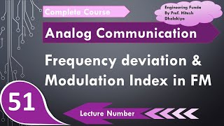 Frequency Deviation and Modulation Index of Frequency Modulation FM in Analog Communication [upl. by Khan330]