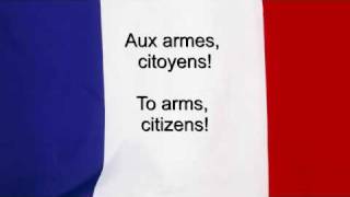 quotLa Marseillaisequot  France National anthem French amp English lyrics [upl. by Francyne852]