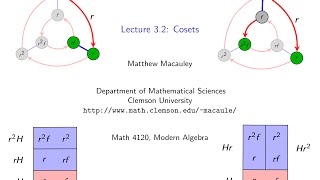 Visual Group Theory Lecture 32 Cosets [upl. by Garlanda]