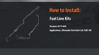 Stainless steel fuel line kit GM trucks gasoline [upl. by Rebah]