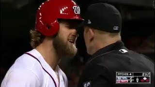 Bryce Harper Getting Angry Compilation [upl. by Suiradel]