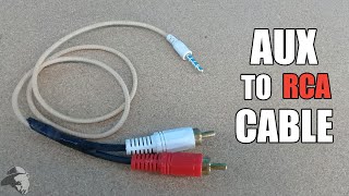 How to make AUX to RCA Cable  Mobile to woofer system connector [upl. by Sande]