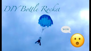 Bottle Rocket and Launcher DIY with parachute [upl. by Anirual483]