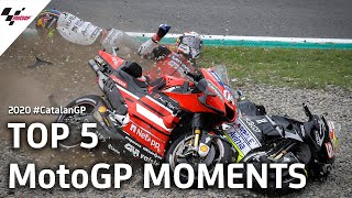 Top 5 MotoGP Moments from the 2020 CatalanGP [upl. by Williamsen591]