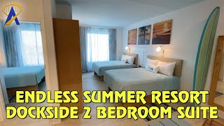 Two Bedroom Suite Tour at Universal’s Endless Summer Resort – Dockside Inn and Suites [upl. by Goddard]