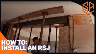 HOW TO INSTALL A STEEL BEAM IN DETAIL [upl. by Tocs]