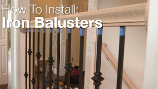 How To Install Iron Balusters [upl. by Ilanos516]