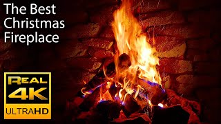 4K Relaxing Fireplace amp The Best Instrumental Christmas Music amp Crackling Fire Sounds 🔥 UHD 2 Hours [upl. by Baoj526]