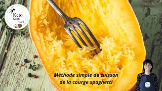 Façon SIMPLE de cuire la Courge Spaghetti AU FOUR [upl. by Tertius]