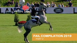 Show Jumping  Fails amp Falls Compilation 2019 Part 2 [upl. by Garnes149]